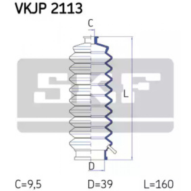 VKJP 2113 SKF - Пильовик привідного валу